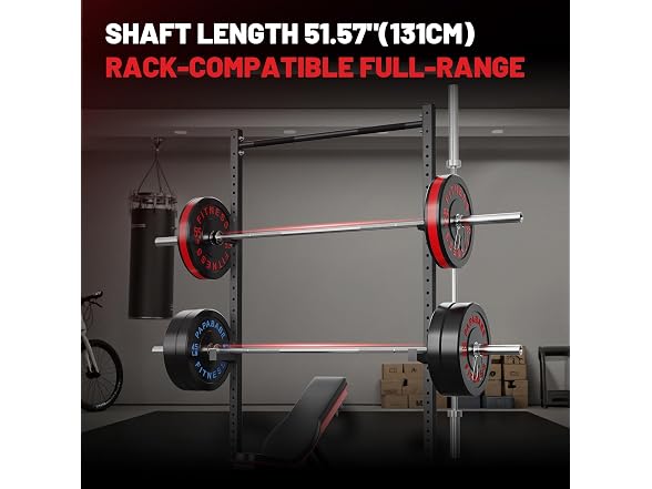 PAPABABE 7ft Barbell 45lb Olympic Barbell