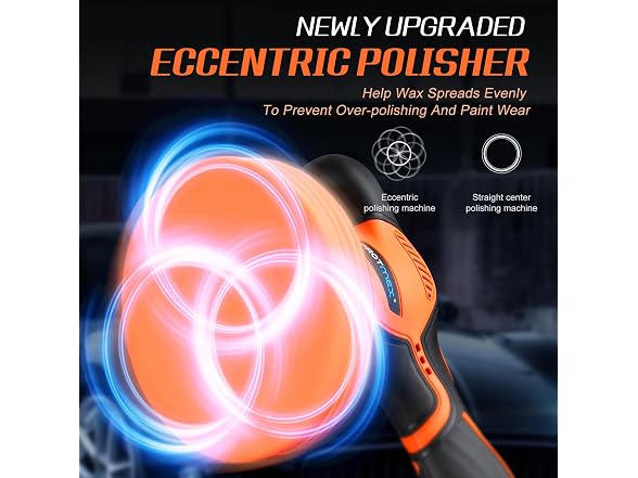 Protmex Cordless Car Buffer Polisher