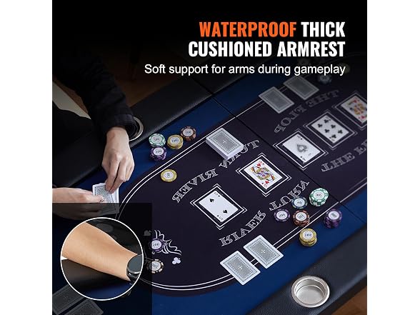 VEVOR 10 Player Foldable Poker Table