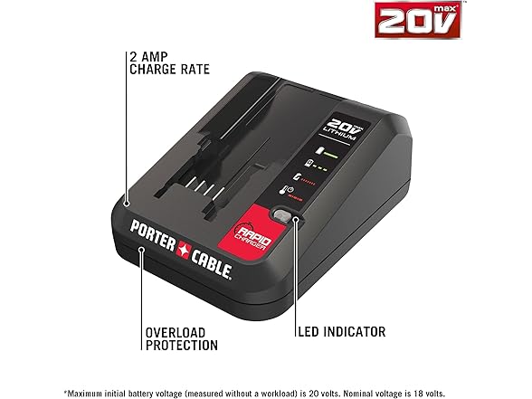Porter Cable PCC692L Porter Cable 20V MAX ION Charger