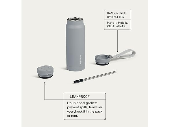 Dometic 34oz Insulated Sip Bottle Silt