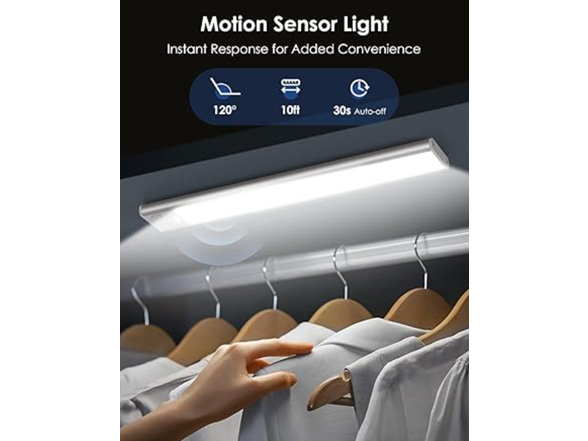 (5 Pk) VerRon Motion Sensor Under Cabinet Lighting 8"