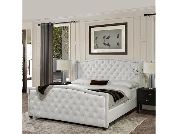 Jennifer Taylor Home Upholstered Bed Frame