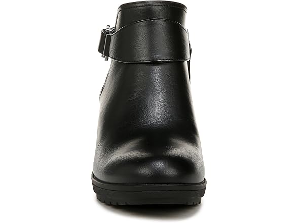 Dr. Scholl's Women's Prue Block Heel Ankle Bootie Ankle Boot Black Smooth 10 M
