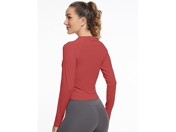Ggov Women (S) Long Sleeve Crop Workout Top Shirts