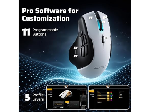 LTC MKM071 Wireless MMO Gaming Mouse
