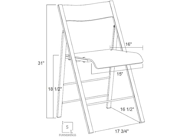 Kasper Flex Modern Acrylic Folding Chairs (2Pk)