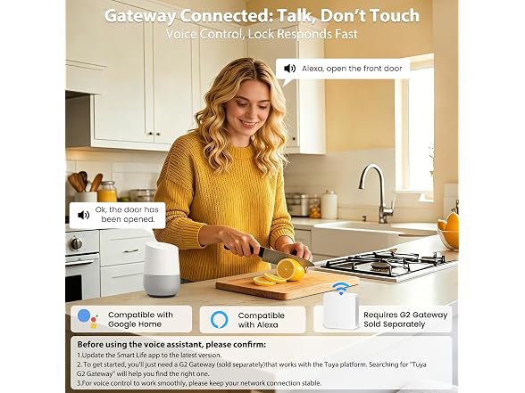 Keyless Entry Door Lock, Biquole Smart Lock with App