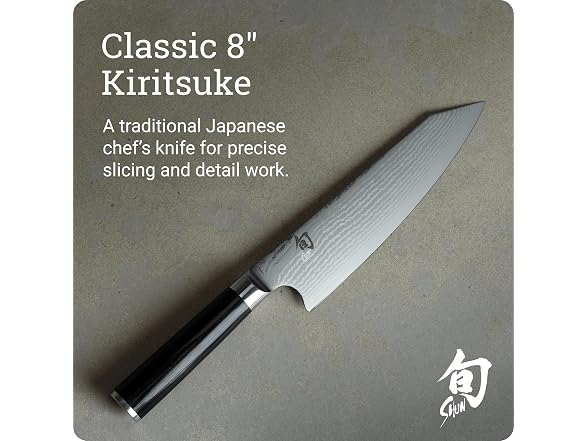 Shun Classic 8" Kiritsuke Knife, Handcrafted Japanese