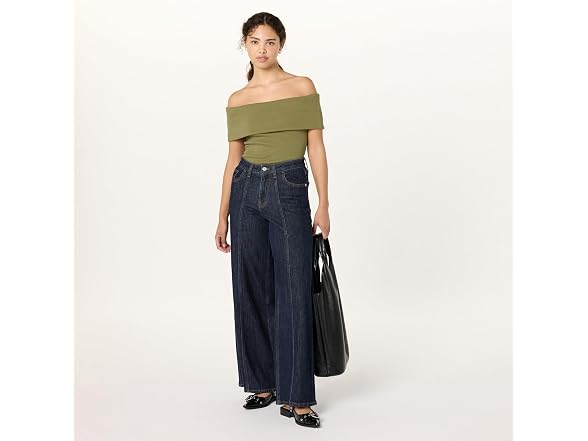 The Drop Women Jan Off Shoulder Knit Top