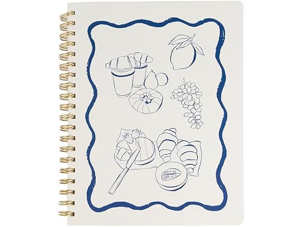 Pearhead Euro Breakfast Hardcover Spiral Notebook