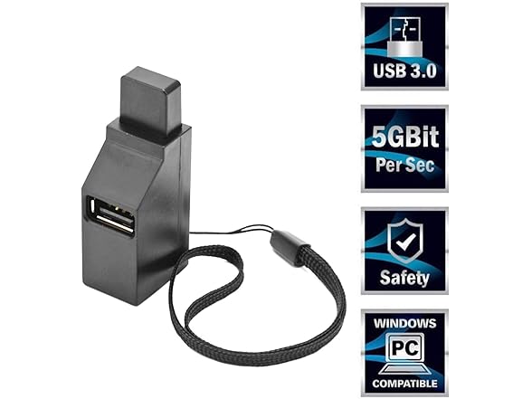 AYECEHI Mini USB Hub, 3 Port 3.0 USB Hub