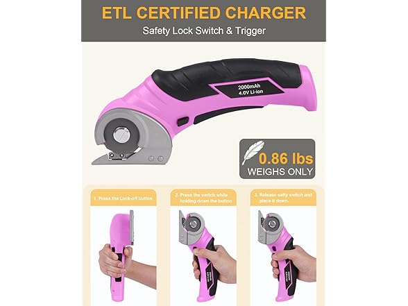 AMZBUY Cordless Electric Scissors -Choose Color