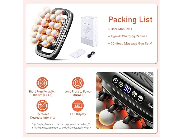 MRCLEXI 20 Head Massage Gun