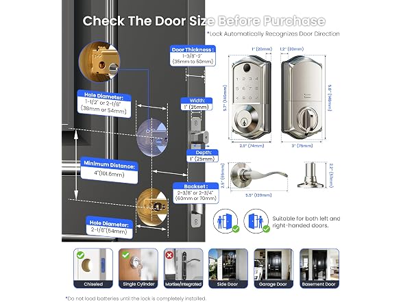 Veise VE017-L Fingerprint Smart Lock