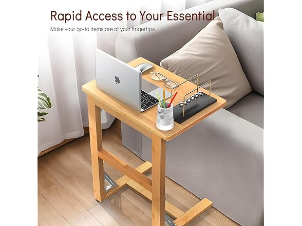 Tatub 24'' Folding TV Tray Table, Foldable C Shape