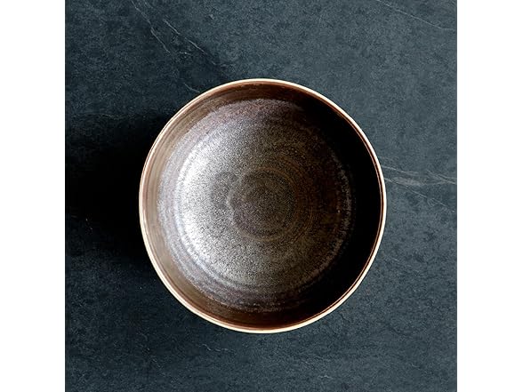 LEMIEUX ET CIE Akita 4-Piece Bowl Set Stoneware Copper