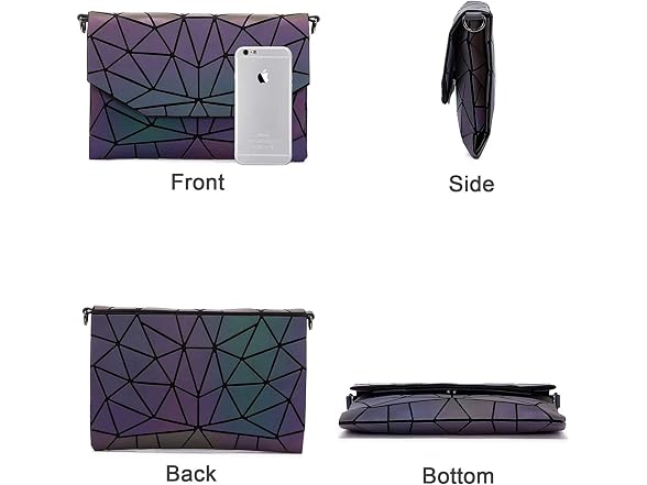 LOVEVOOK Geometric Luminous Reflective Handbag