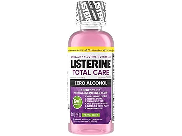 Listerine Total Care Zero Mouthwash 3.2 oz