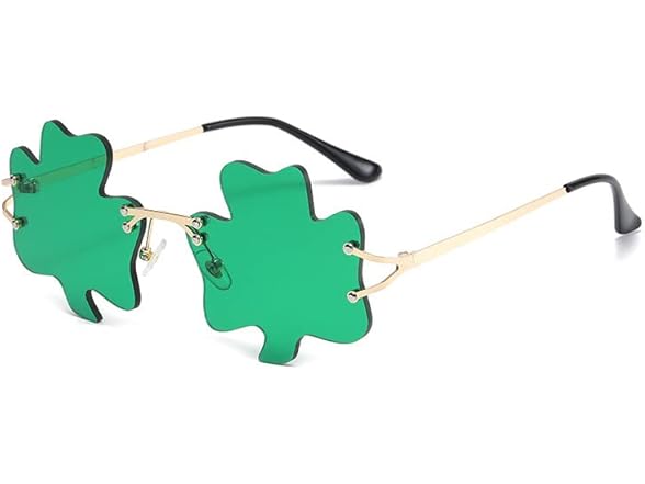 Angjiny St. Patricks Day Glasses