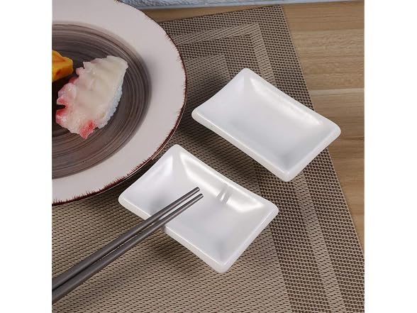 Cabilock Round Tray 2Pcs 3Inch Sauce Dishes Bo