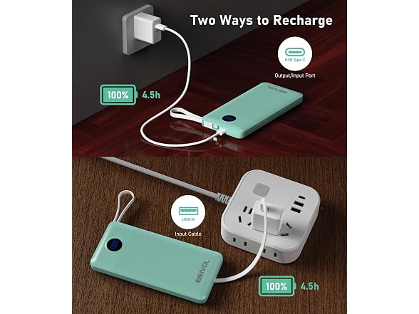 EEIVOL Charger Built-in 4 Cables