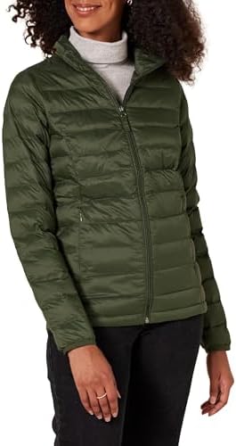 Amazon Essentials Womens Water Resistant Packable Puffer Jacket
