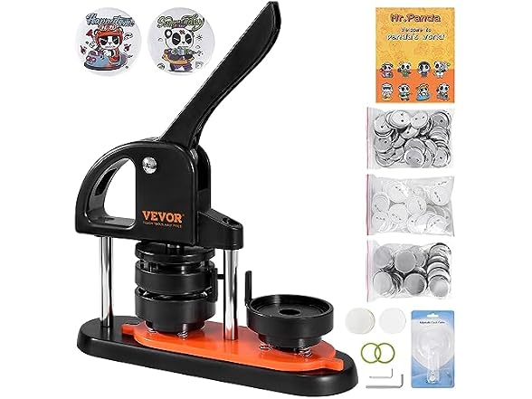 Button Maker Machine, 2.28 inch/58mm Pin Maker