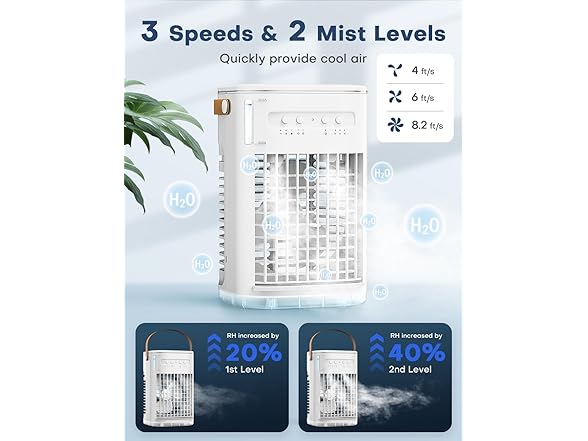 TEMEIKE 4-IN-1 Personal Air Conditioner with Remote