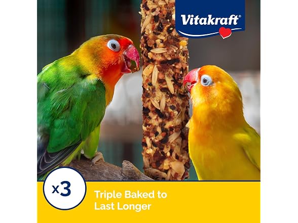 Vitakraft Crunch Sticks Conure Treat Apricot and Cherry Flavor