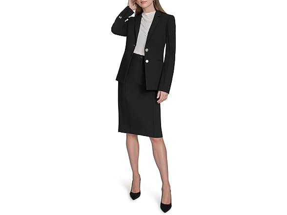 Halston Women's Two Button Workwear Blazer
