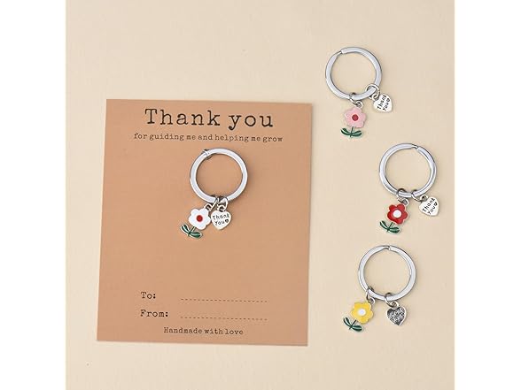 BIIQAKOO Teacher Gifts Keychain