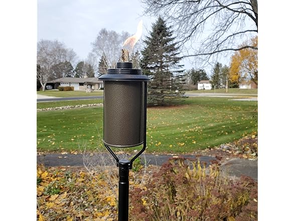 TIKI Easy Install 4-Pack Simply Metal Torches