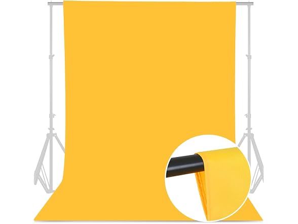GFCC Yellow Backdrop - 8FTX10FT Yellow