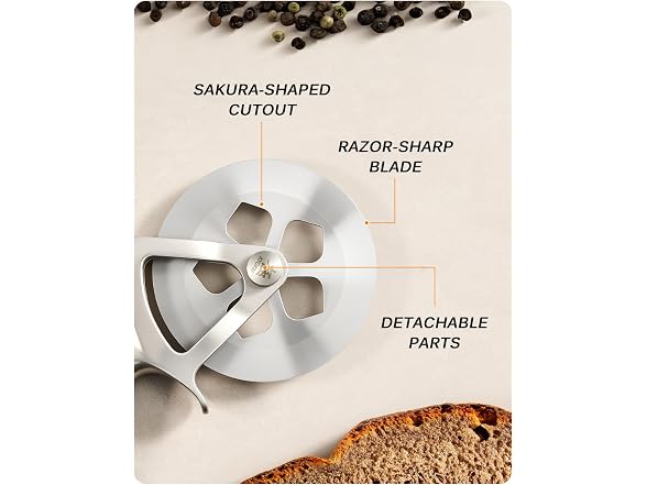 KYOKU 4 in. High Carbon Steel Pizza Cutter