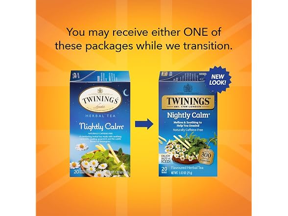 20CT Twinings Nightly Calm Caffeine-Free Herbal Tea
