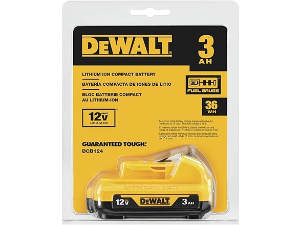 DEWALT DCB124 12V MAX* Battery, 3.0-Ah