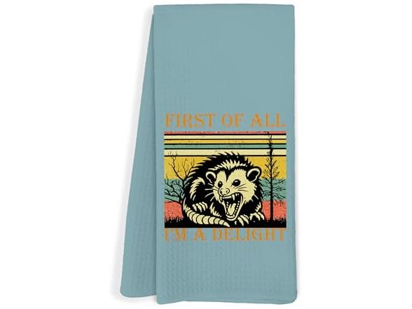 FITIE Opossum Gifts Kitchen Towels