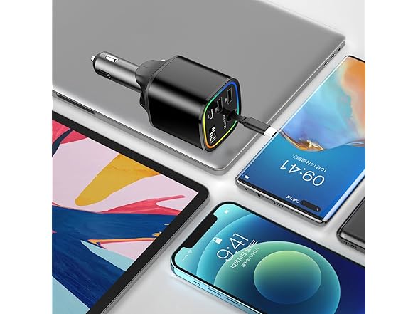 78W 4 in 1 Fast Car Phone Charger