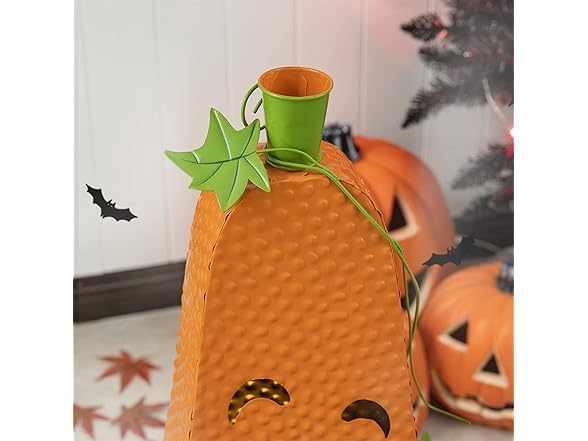 Glitzhome Halloween Jack-O'-Lantern Pumpkin