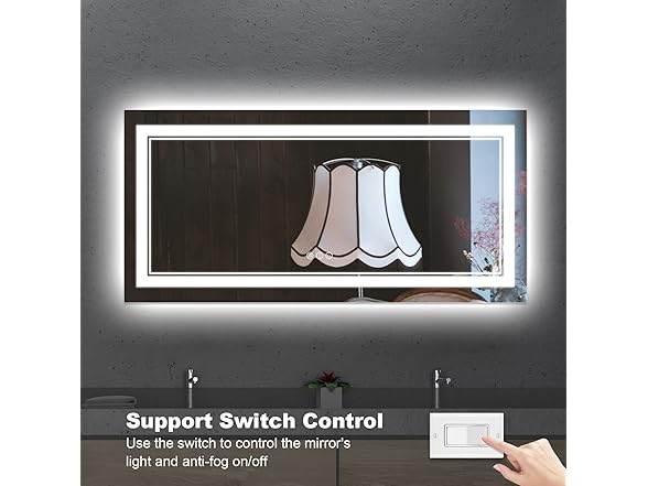 LED Bathroom Mirror with Front and Backlit