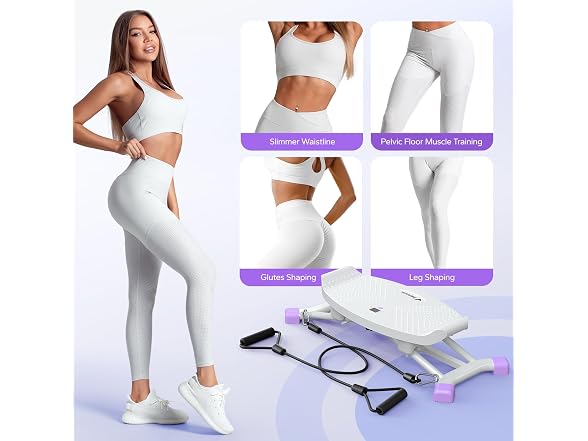 MERACH White/Pink Balance Board for Adults