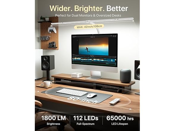 ONEMIX 42" LED Desk Lamp