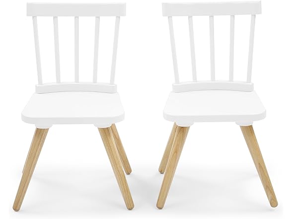 Kids Storage Table & 2-Chair Set White