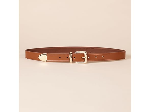 Womens Leather Western Belt Tan (L)