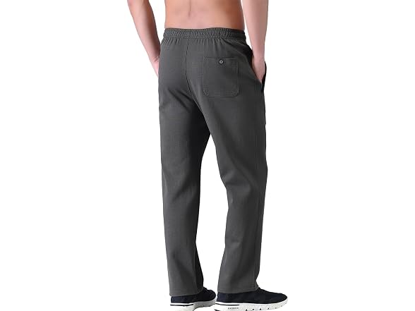 Zoulee Men's Open-Bottom Cotton Track