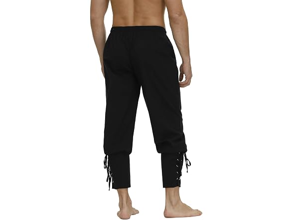 Zhitunemi Men's (3X) Viking Pirate Pants Black - Gallery 3