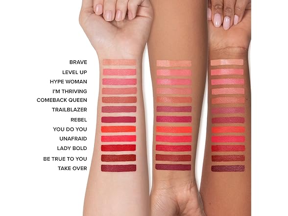 2PK Too Faced Lady Bold Cream Lipstick, Hype Woman