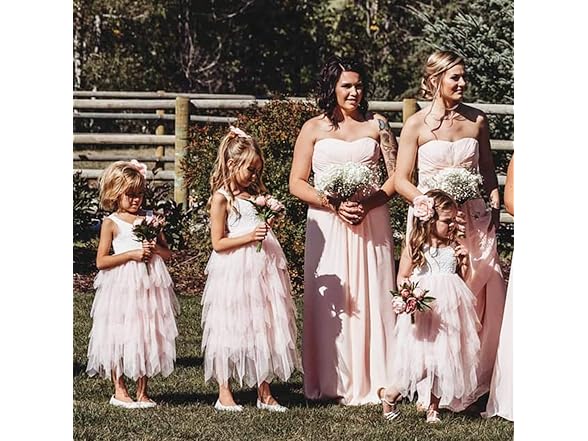 2Bunnies Women (4T) Girl Peony Lace Back Dress