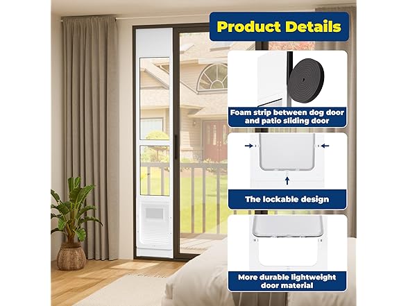 Large Dog Door for Sliding Glass Doors